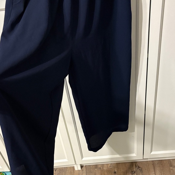 Reitmans Dark Blue Ruffle Jumpsuit - Picture 3 of 7